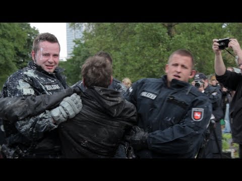 Polizei räumt Camp: Occupy Frankfurt (16.05.2012)
