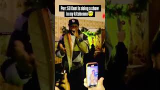 50 cent live performance in fans kichen❤️ #rap #snooppi #50cent #50centrap #rapper #hiphop #shorts