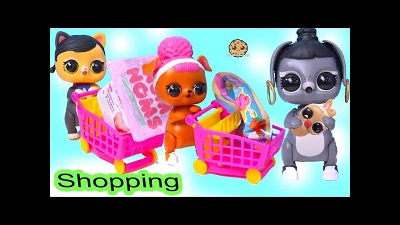 LOL Surprise Interactive Pets Go Shopping At Shopkins Small Mart for Blind Bags