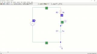 RC Time Constant Demonstration using PSPICE