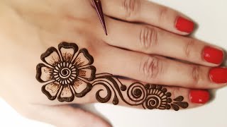 Beautiful Jewellery Mehndi Design For Back Hand | Easy Mehandi Design | Simple Mehendi By RJ Henna