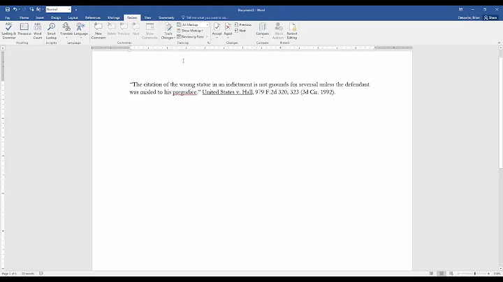 Spelling & Grammar Check in Word 2016 for PC