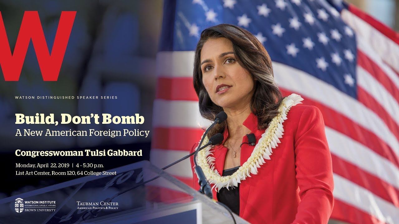 Image result for Tulsi Gabbard-Foreign policy