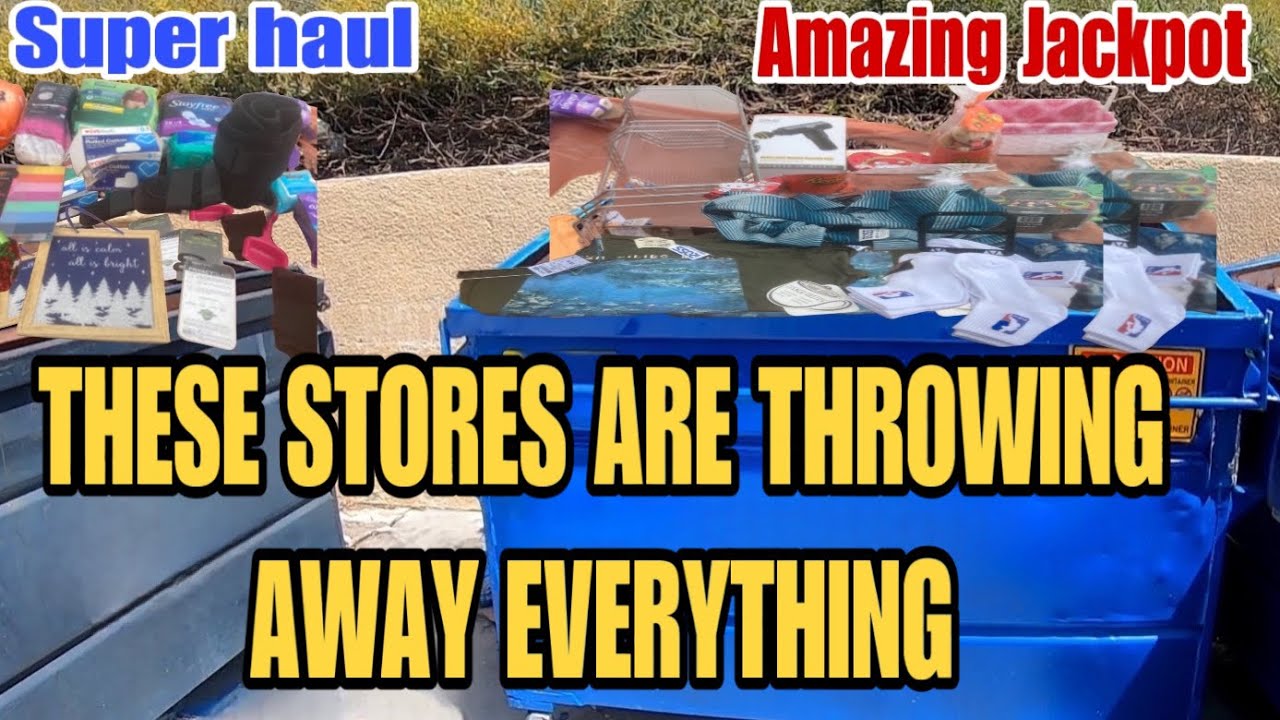 DUMPSTER DIVING MILLIONAIRE RETAIL STORES ARE THROWING AWAY