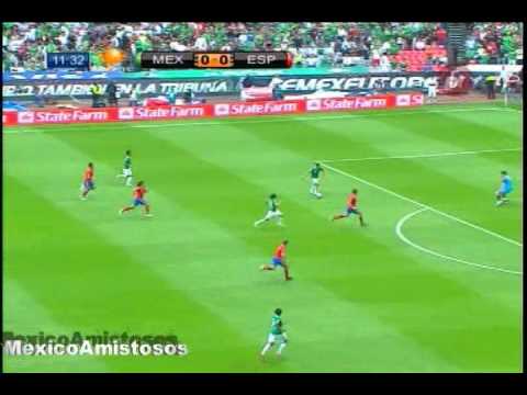 Gol Chicharito Hernandez Mexico vs España 1-1 [11/08/10] AMISTOSO Estadio Azteca