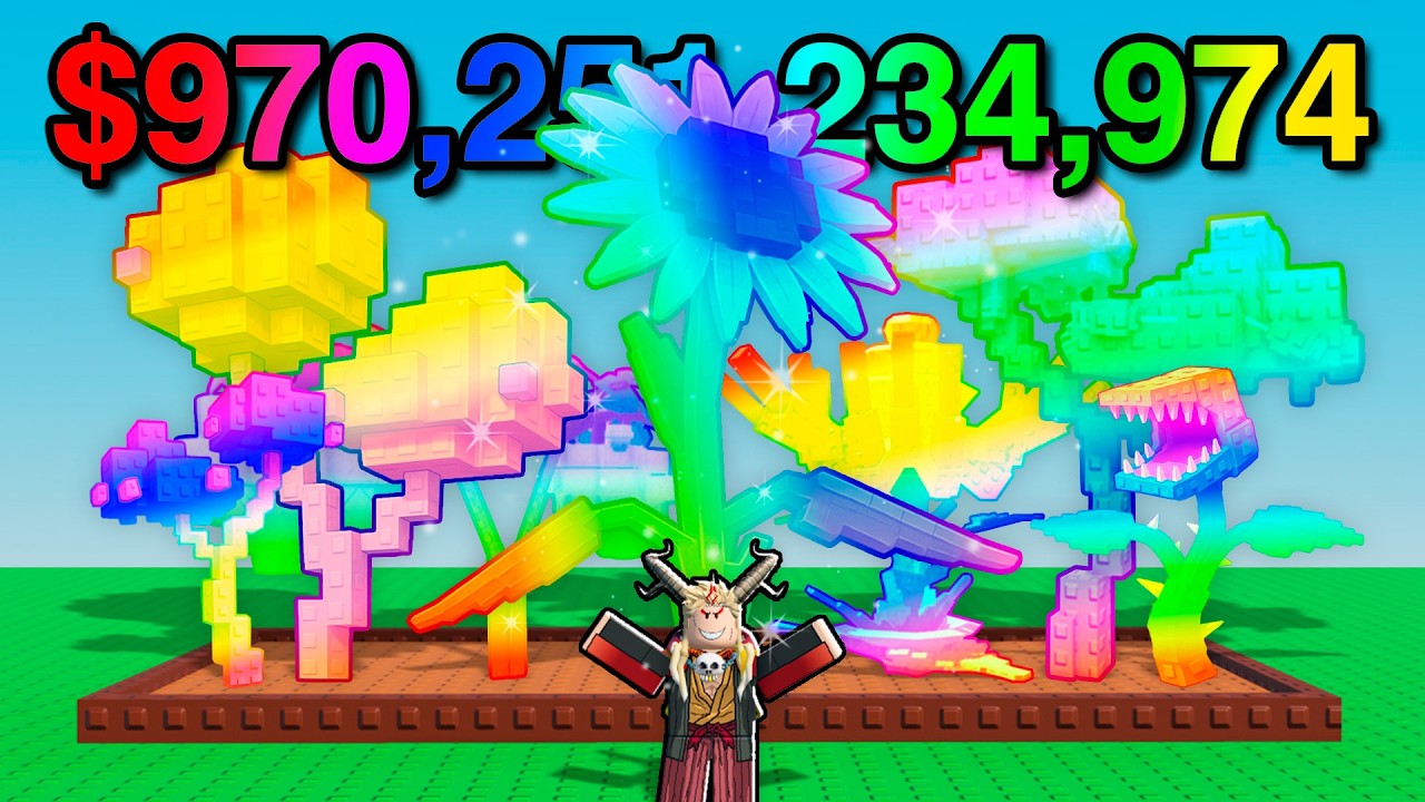 I Grew the Most Expensive RAINBOW Garden Ever...
