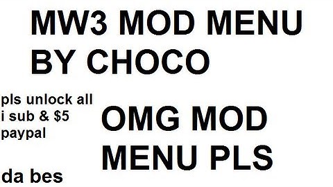 Modern Warfare 3 Mod Menu by Choco - PS3