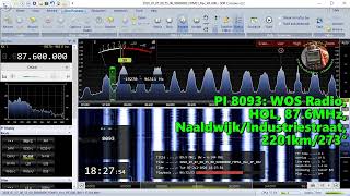 07.07.2026 15:27UTC, [Es], WOS Radio, HOL, 87.6MHz, 2201km, 790W ERP