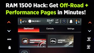 Famous Secret RAM 1500 Upgrade: Enable Off-Road & Performance Pages in Minutes Net Worth