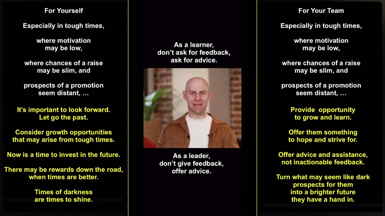 Don't give Feedback, Offer Advice - Adam Grant