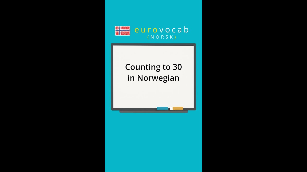 Learn Norwegian - Numbers - Count to 100