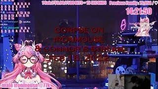 Corpse Husband on Ironmouse and Connor's stream - Just Chatting (FEB 16, 2022)