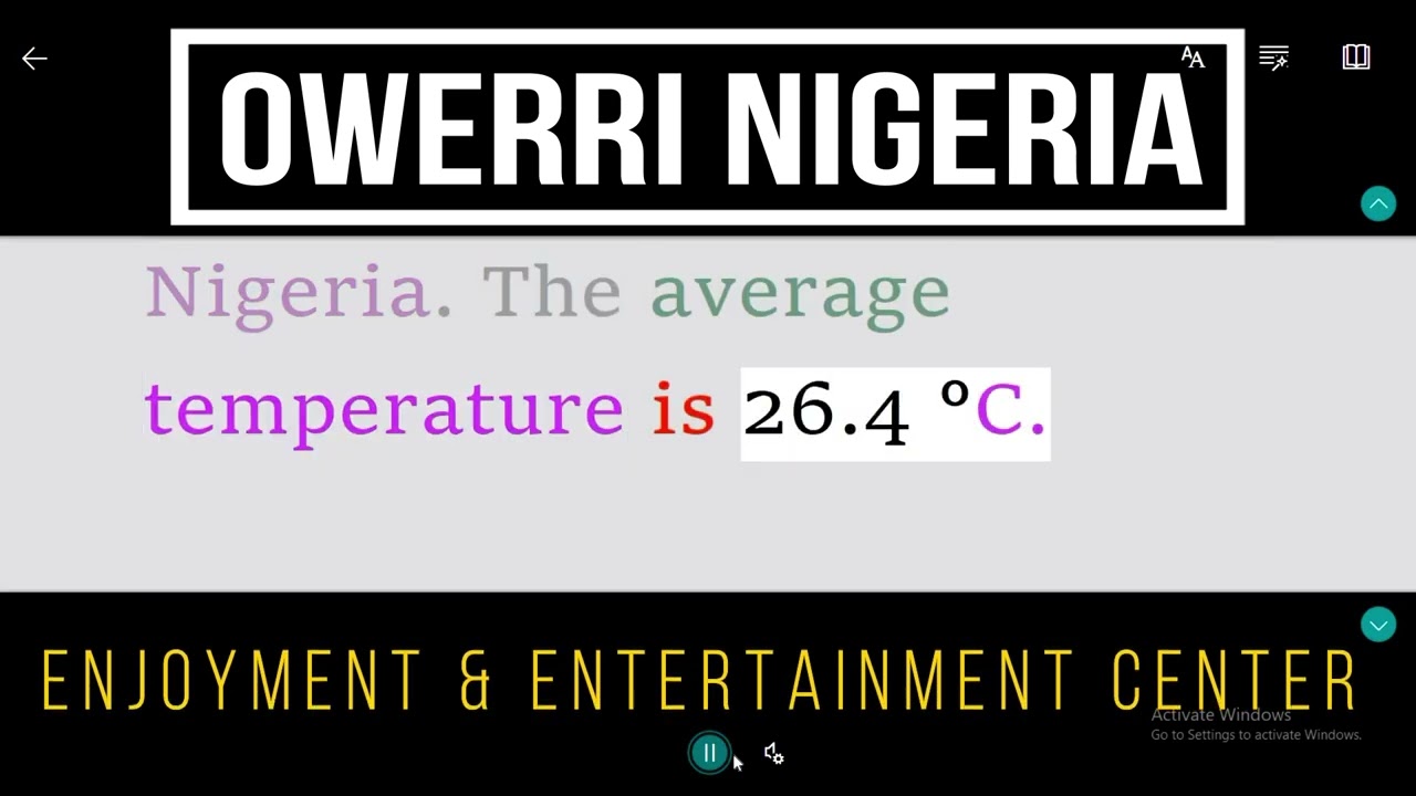 Owerri Nigeria Enjoyment & Entertainment Center History And Documentary Imo State