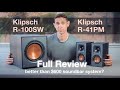 Klipsch Powered R-41PM Bookshelf Speakers & R-100SW Subwoofer Review. Better than $600 Soundbar Kit?