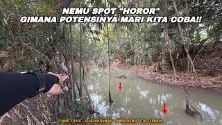 EXPLORING THE RIVER UNTIL FINDING THE BEST SPOT!! Wader fishing using a float rig with shrimp and...