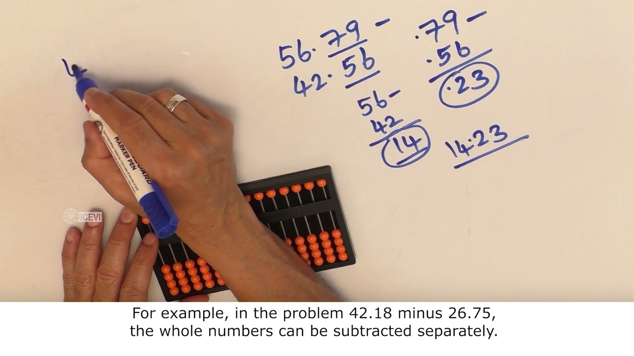 #19 Abacus decimal subtraction – General guidelines