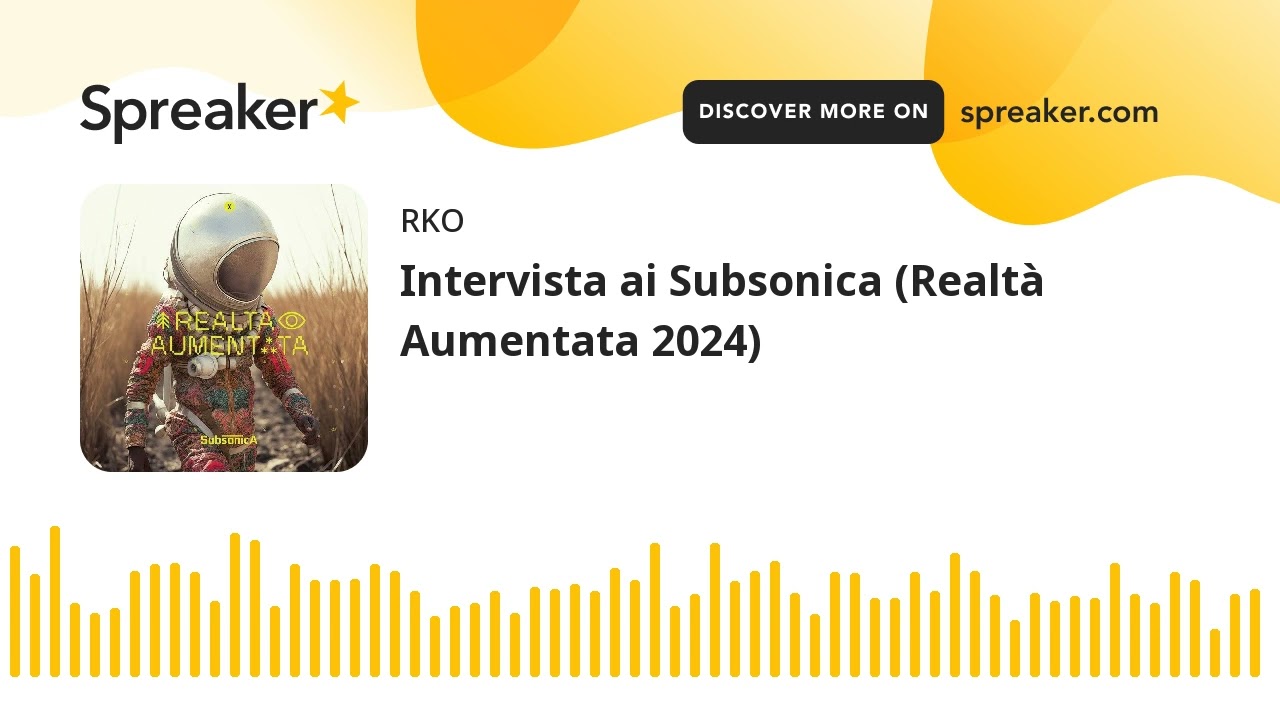 Intervista ai Subsonica (Realtà Aumentata 2024) 