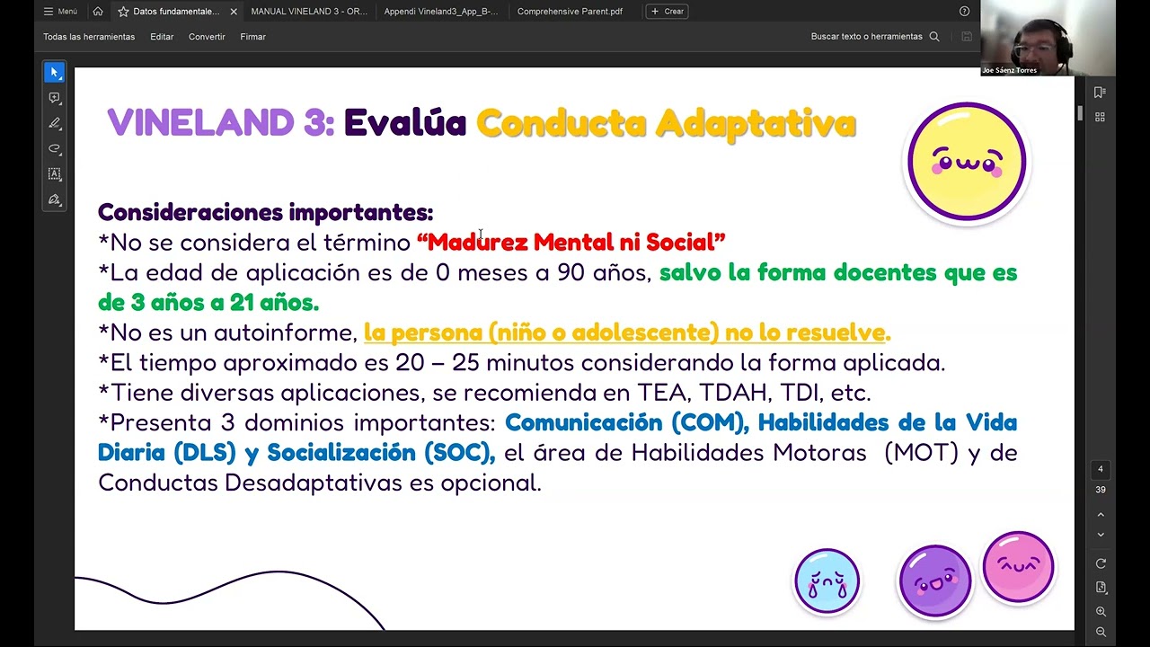 Vineland 3 - Aplicación, Calificación e idea de interpretación de la VABS 3