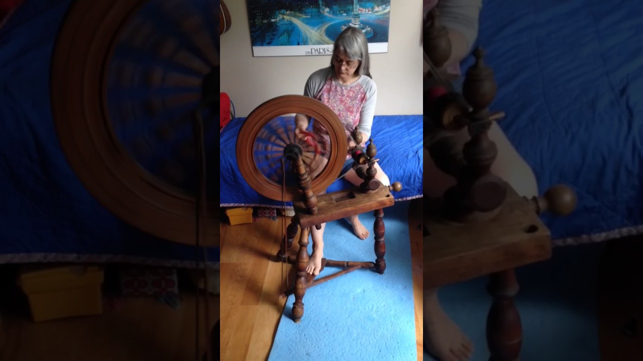 Long draw on an old spinning wheel YouTube