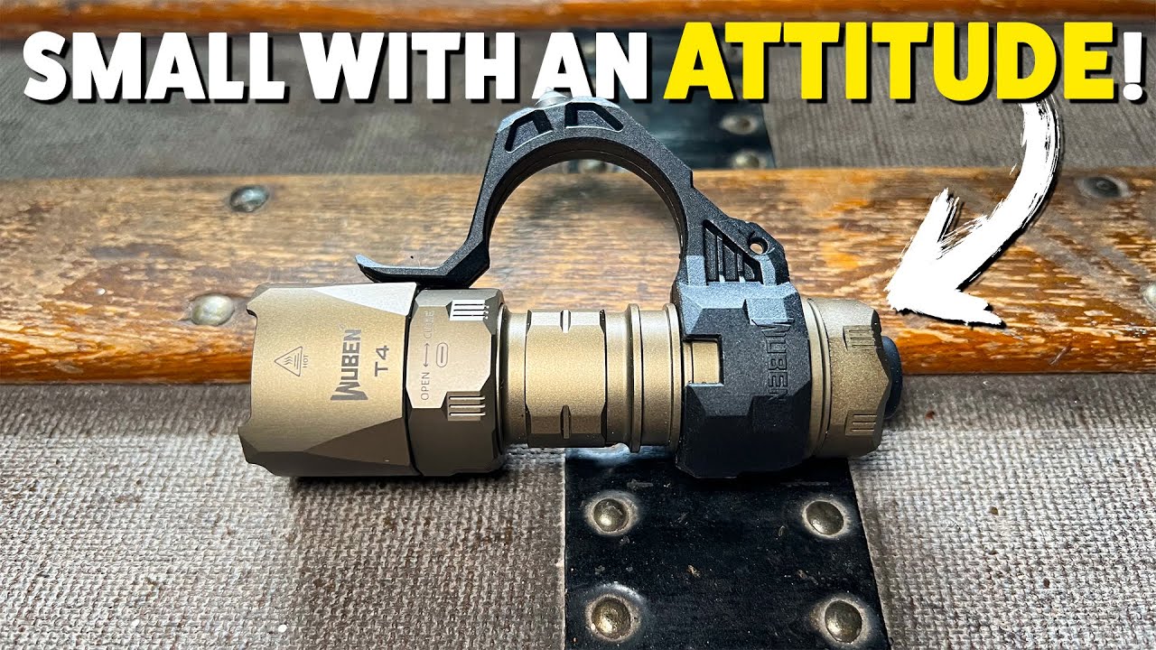 The Tactical Flashlight With A Napoleon Complex! Wuben T4 Review & Beam Test!