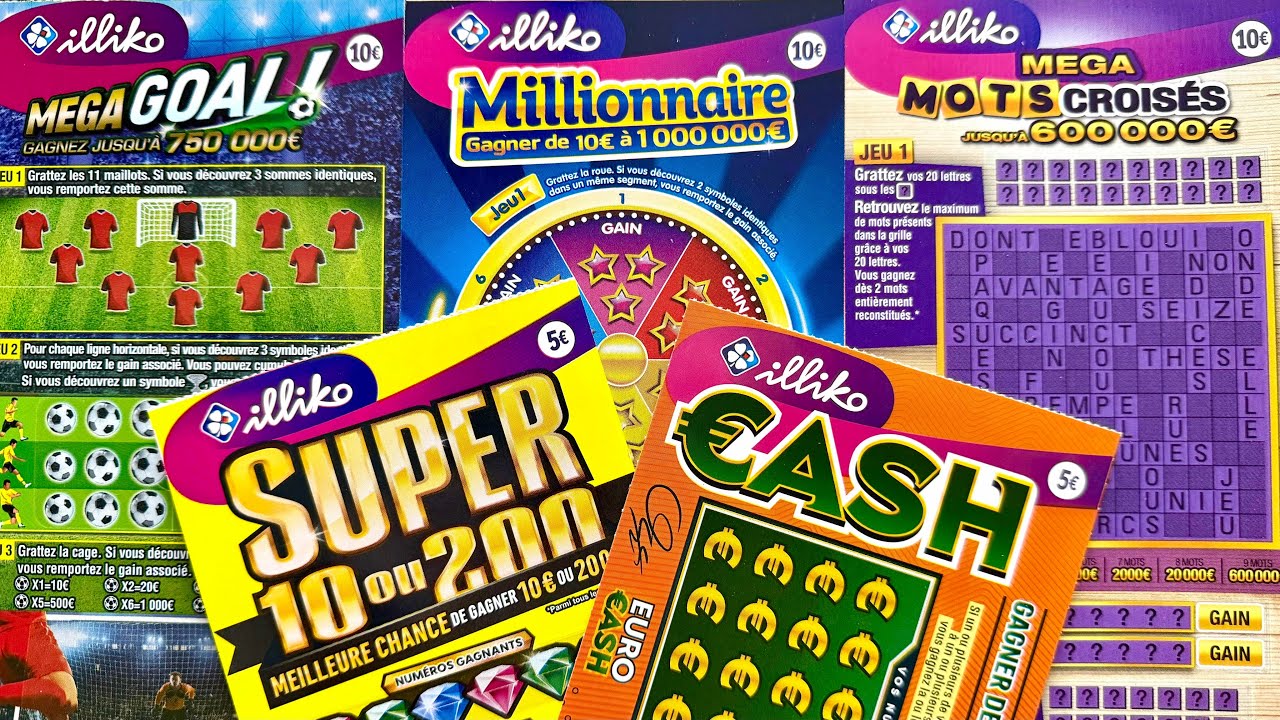 LES 3 PLUS GROS TICKETS DE LA FDJ + 1 CASH ET 1 SUPER 10 OU 200 !!