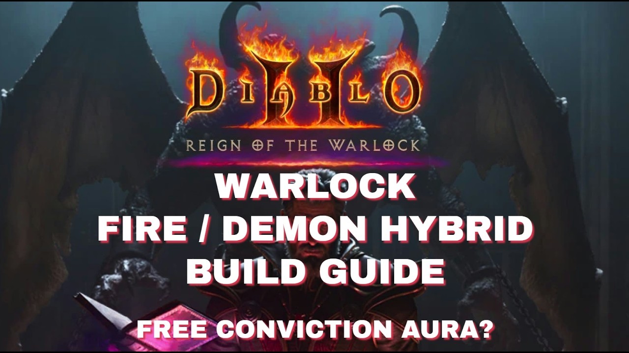 DIABLO II RESURRECTED Warlock Chaos Fire Demon Hybrid Build - Gear, skills & Cows / Diablo demo