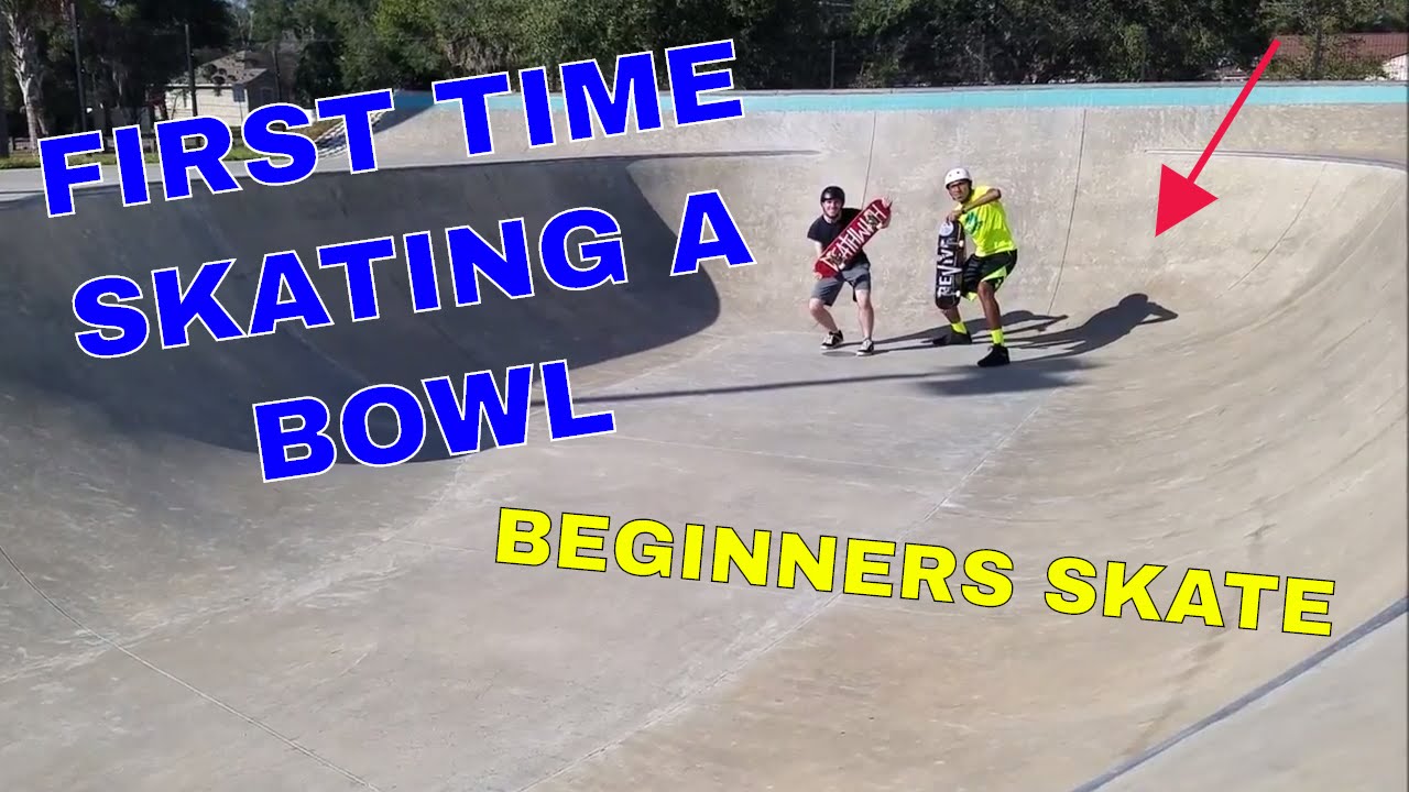FIRST TIME SKATING A BOWL (Day 2 at Skatepark) BEGINNERS SKATE YouTube