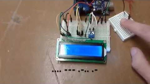 Decodificador morse arduino lcd
