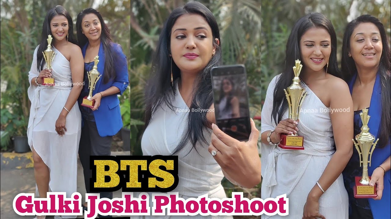 Gulki Joshi Photoshoot With Trophy 🏆 BTS Moments After Winning Aspiring She Award | Maddam Sir Gulki