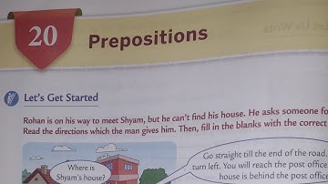 Prepositions | Ch-20 | Class -IV | Collins English grammar and composition book