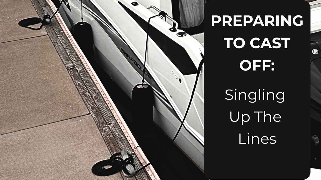 ⁣Singling Up The Lines For Departure From The Dock