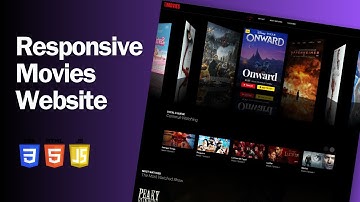 Responsive Movie Website Landing Page | HTML, CSS & JavaScript, with carousel slider