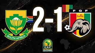 South Africa vs Guinea 2-1 | All Goals & Highlights | AFCON Qualifiers 