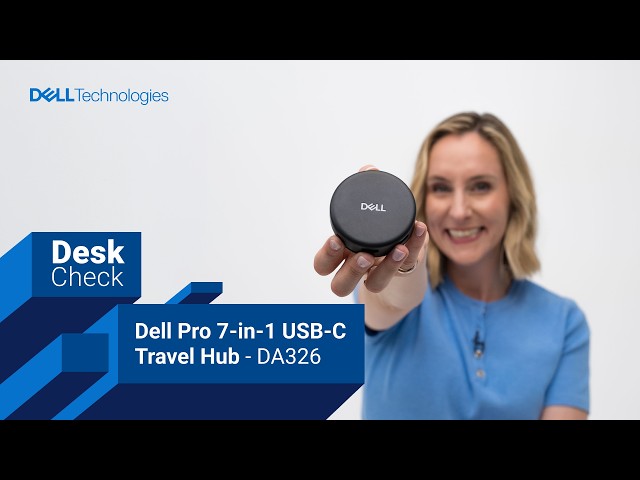 Deskcheck with Ash - Dell Pro 7-in-1 USB-C Travel Hub - DA326