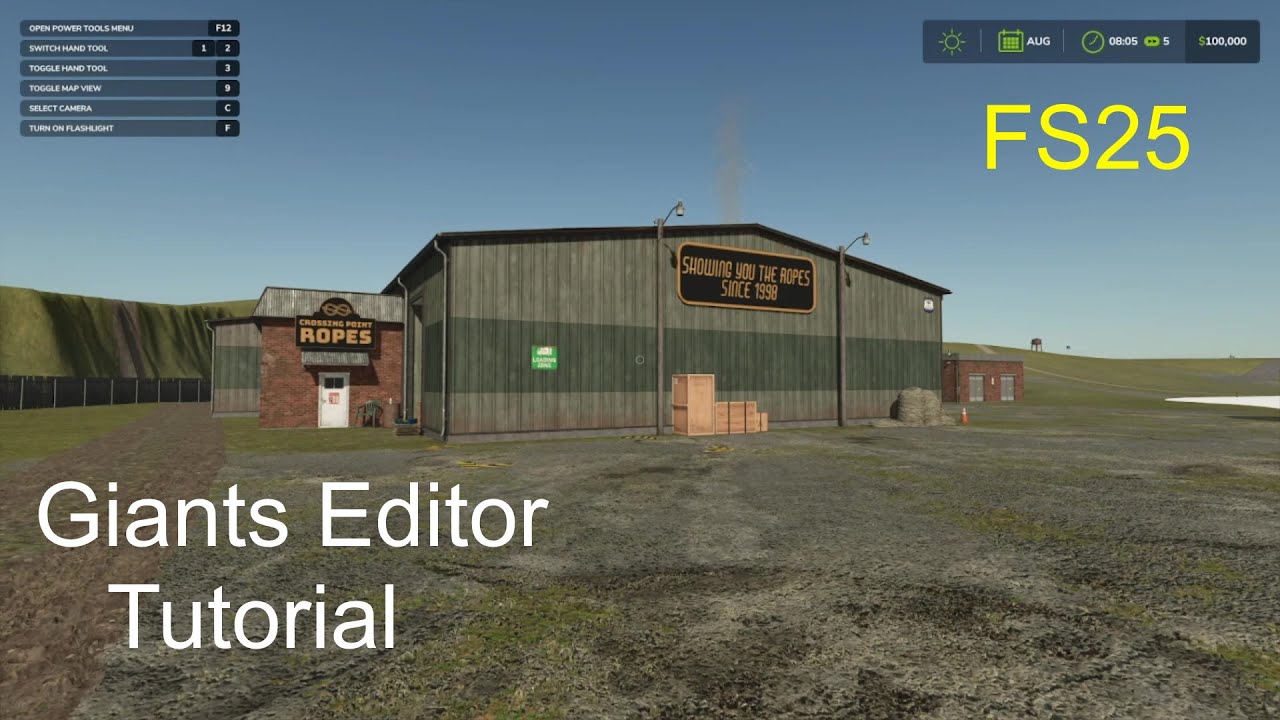 Giants Editor Tutorial | How To Add The RopemakerUS Place | FS25 | Step ...