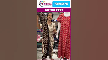 Piping Cotton Nighties L XL The Womenza Nighties Manufacturer Wholesale Nighty Wholesale 