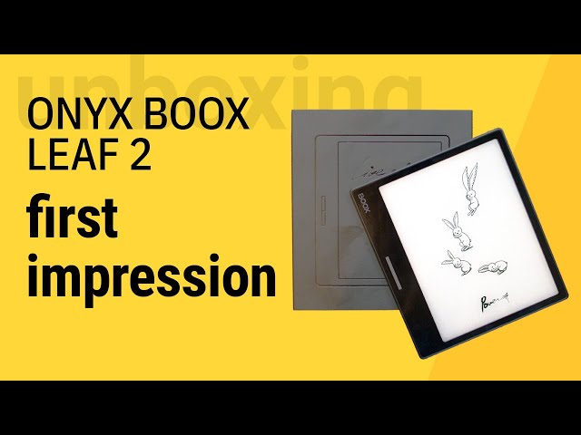 Onyx Boox Leaf 2 Unboxing and First Impressions - YouTube