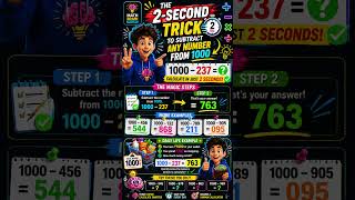 Subtract Any Number From 1000 in 2 Seconds ⚡