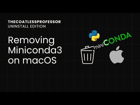 Uninstall Miniconda 3 on macOS