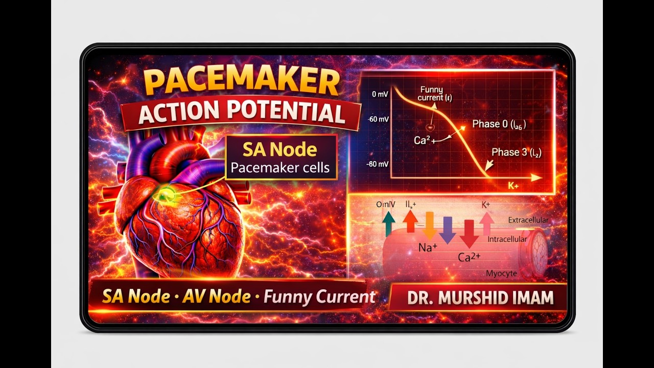 SA Node Pacemaker Action Potential Explained for MBBS students - YouTube