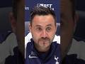 "A TOUGH STADIUM!" Roberto De Zerbi on Stamford Bridge: Chelsea v Tottenham