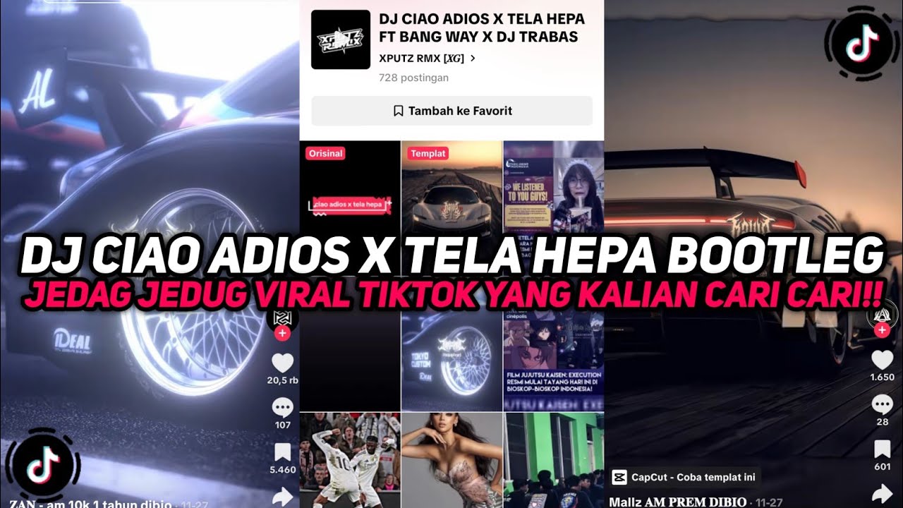 DJ CIAO AIDOS X TELA HEPA BOOTLEG XPUTZ RMX JEDAG JEDUG VIRAL TIKTOK YANG KALIAN CARI CARI!!!