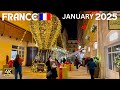4 January 2025 Paris France 4K HDR Street walk | winter walk | Paris Christmas Walk | Beautiful Day