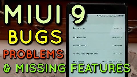 Miui 9 Bugs, Problems & Missing Features | Hindi - हिंदी