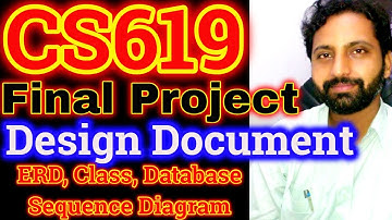 CS619 FINAL PROJECT Design Document || How to create Design Document of CS619 Final year Project