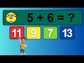 20 Math Quiz for Kids | One Digit Addition Quiz