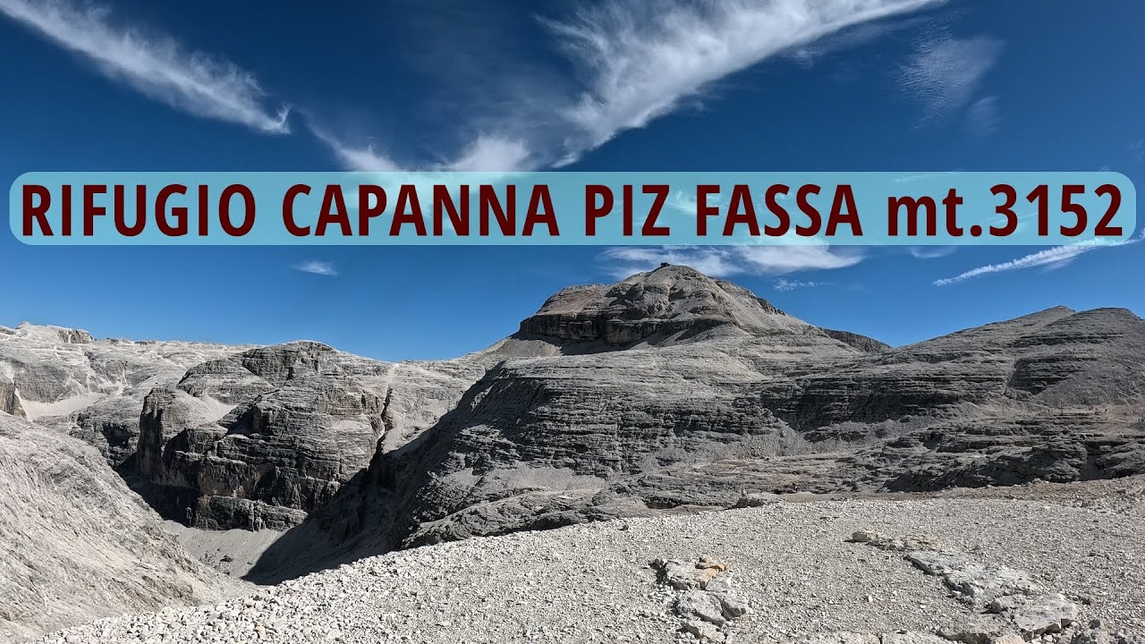 RIFUGIO CAPANNA PIZ FASSA mt.3152 s.l.m.: Un incanto per gli occhi e per l'anima