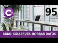 Curso C#. BBDD. Sql Server. Borrar datos. Vídeo 95