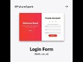 Login Form..🚀 #shorts#shortsviral#youtubeshorts#trending#viral#viralvideo#coding#html#css#javascript