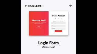 Login Form..🚀 #shorts#shortsviral#youtubeshorts#trending#viral#viralvideo#coding#html#css#javascript